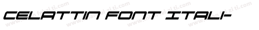 celattin font Itali字体转换